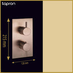 1 outlet thermostatic shower valve-Tapron