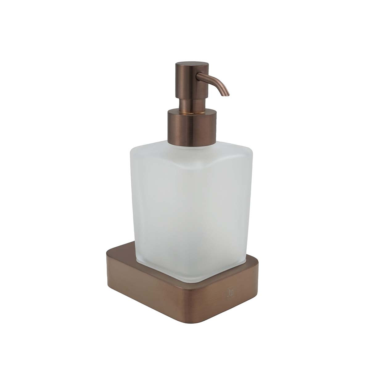 bronze soap dispenser with frosted glass