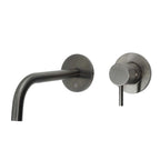 brushe black bathroom sink tap wall mounted
