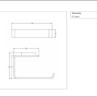 Square Toilet Roll Holder - Brushed Bronze Secondary image