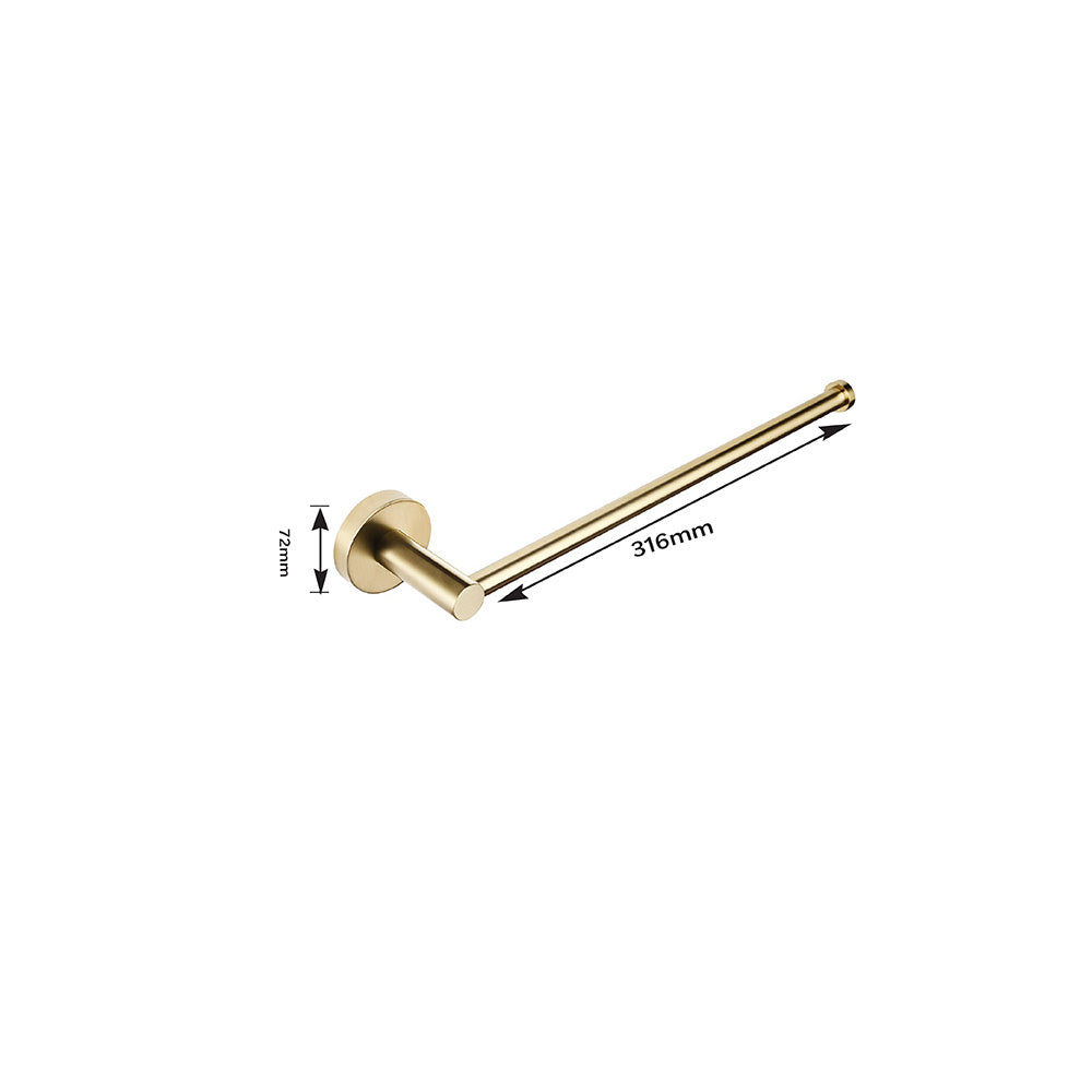 brushed gold towel rails