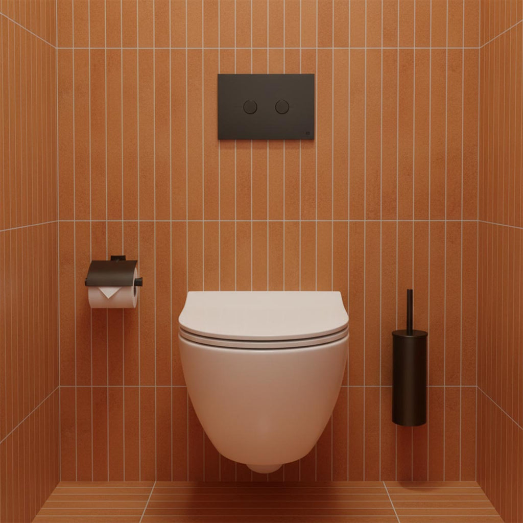 Black Toilet Flush Plate