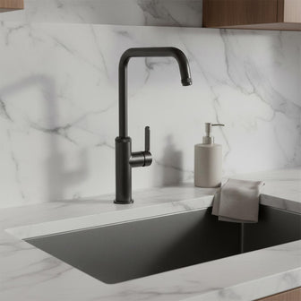black kitchen mixer tap Main image