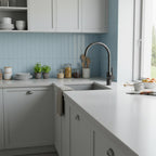 brushed black kitchen mixer tap with single lever 