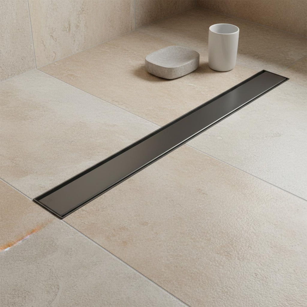 black linear shower brain 