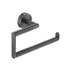 brushed black square towel holder 
