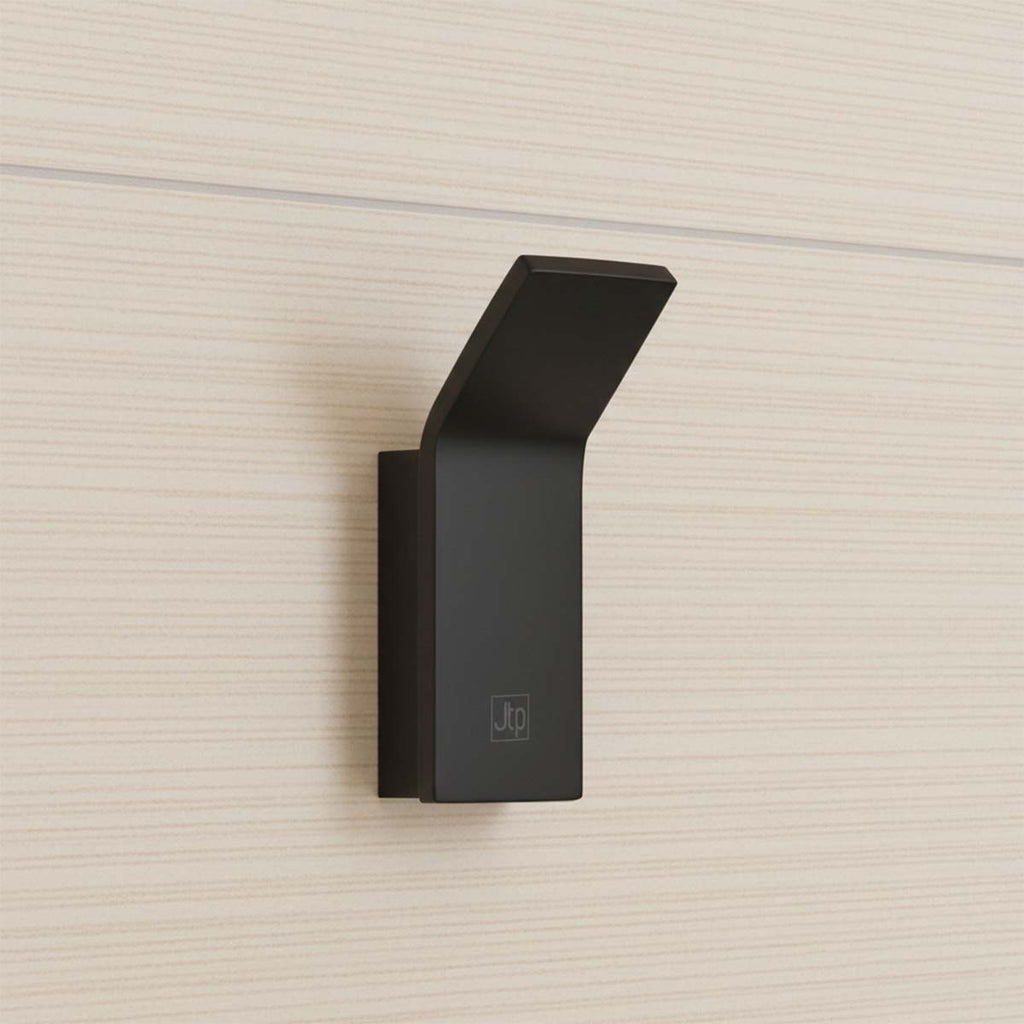 brushed black wall mount towel hook