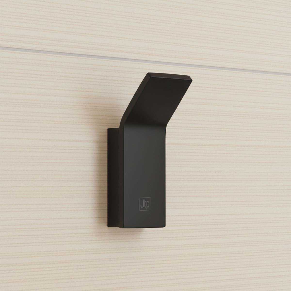 brushed black wall mount towel hook