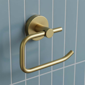 brushed gold Toilet Roll Holder  Main image
