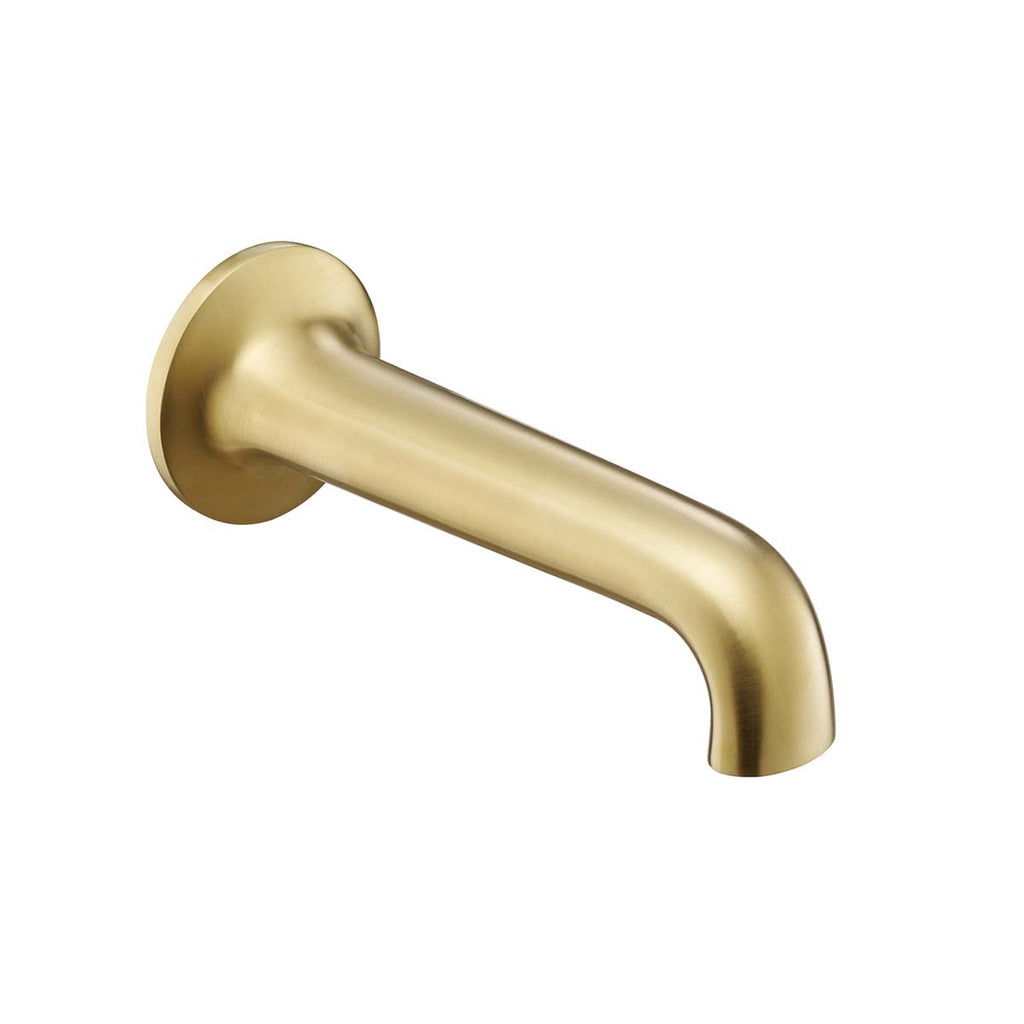 brushed brass basin spout