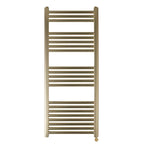 brushed brass electric bathroom towel rail