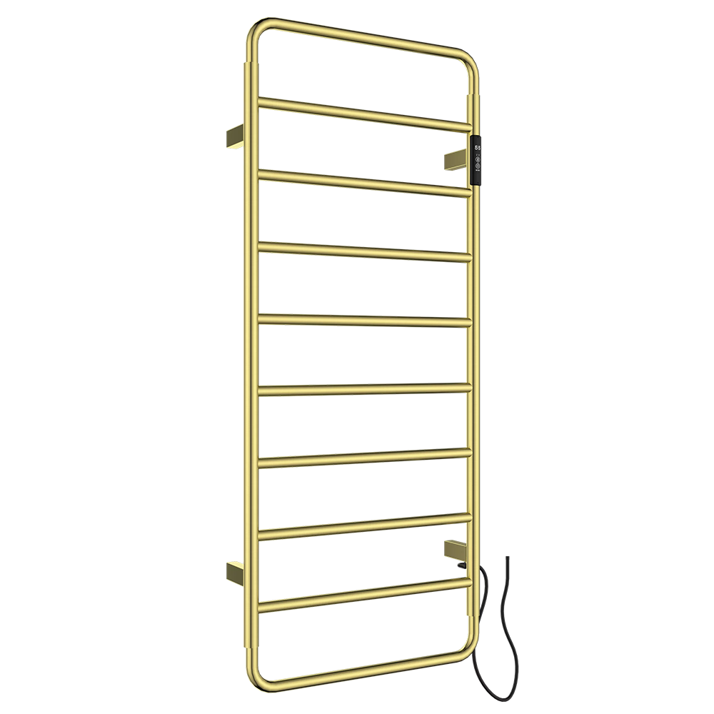 HEATH Brushed Brass Electric Towel Rail Radiator - 1130mm x 475mm Secondary image