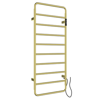 HEATH Brushed Brass Electric Towel Rail Radiator - 1130mm x 475mm Secondary image