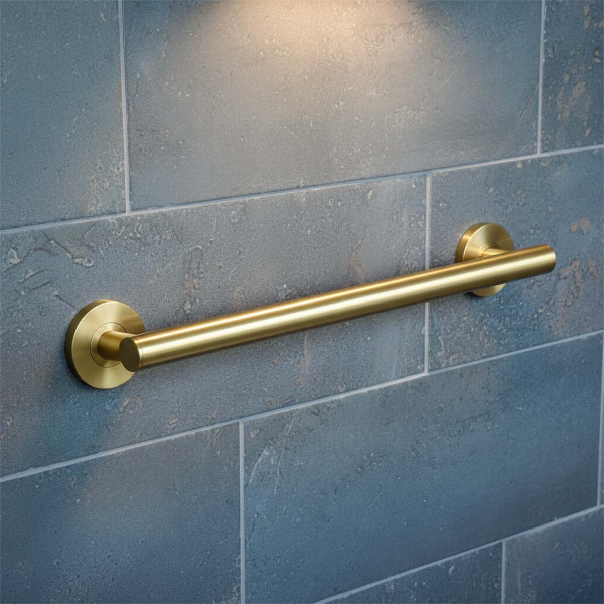 brushed brass grab rail