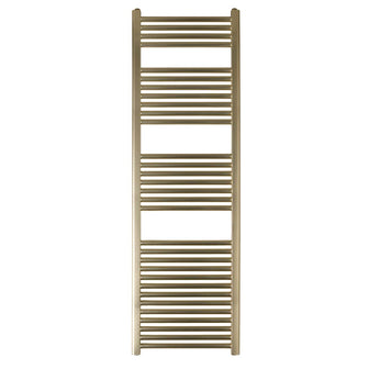 Dual Fuel Heated Towel Rail 1600mm X 500mm - Brushed Brass Secondary image