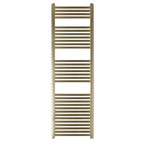 brushed brass heated towel rail 1600mm