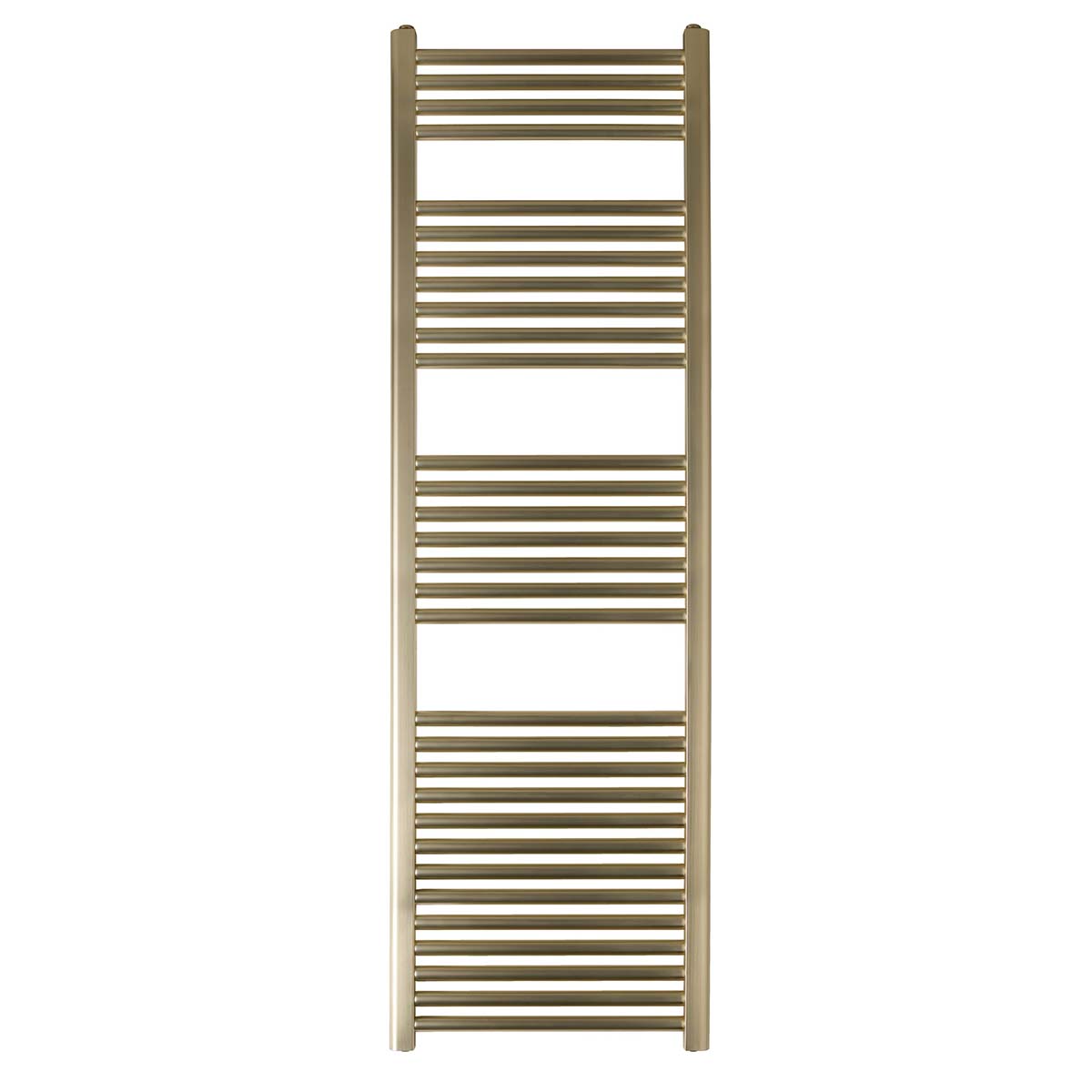 brushed brass heated towel rail 1600mm