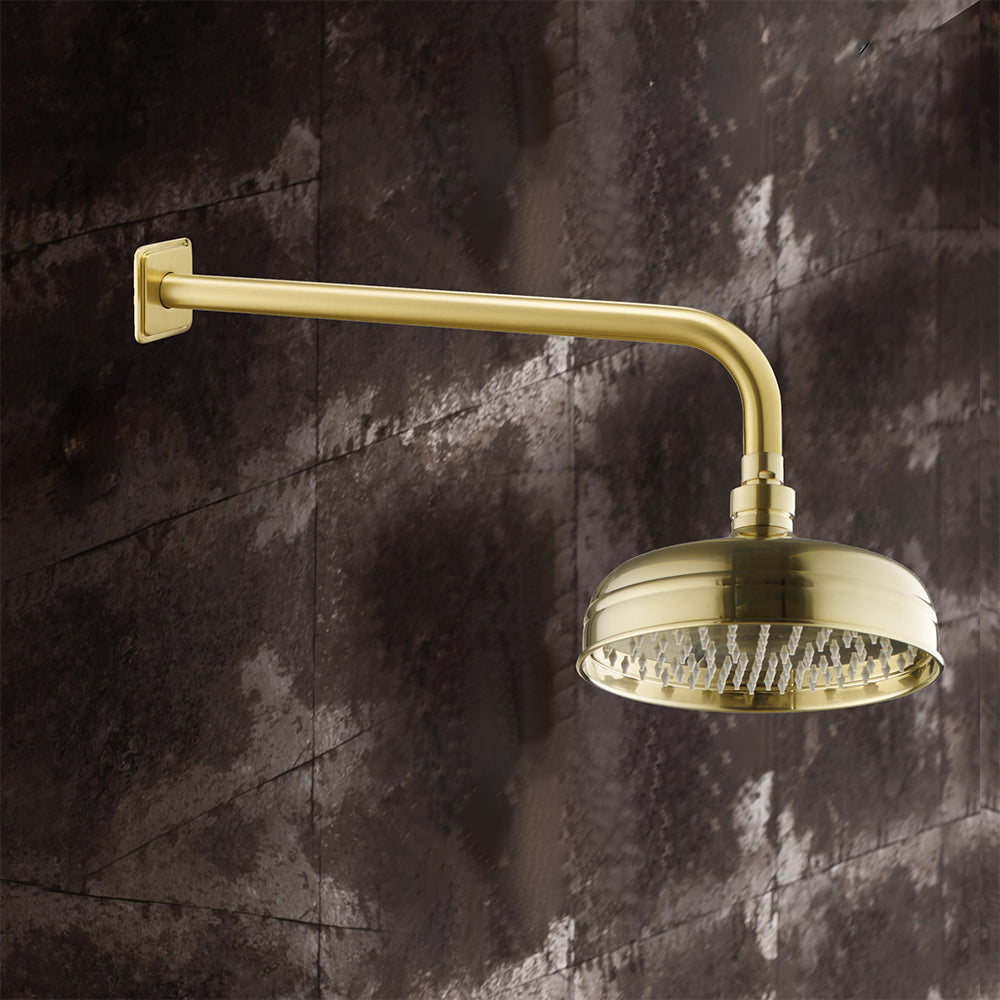 brushed_brass_shower_head_and_arm Main image