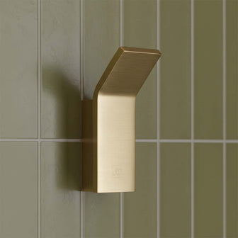 brushed brass robe hook Main image