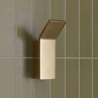 brushed brass robe hook