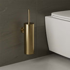 brushed brass toilet brush