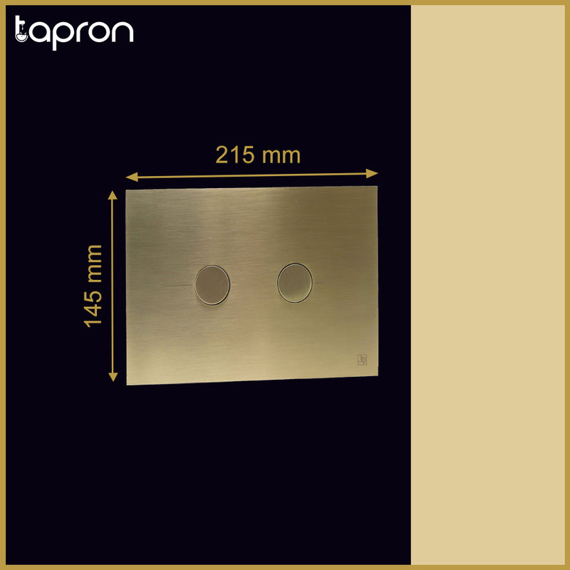 Brushed Gold Flush Plate-Tapron