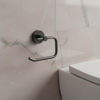 brushed brass toilet roll holder