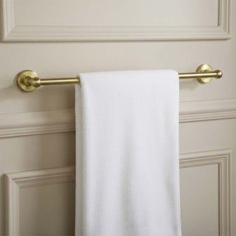 brushed brass towel bar Main image