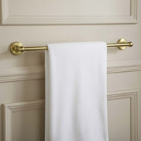brushed brass towel bar