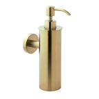 brushed brass wall mounted soap dispenser