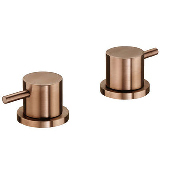 Bath Side Valves Deck Mounted - Brushed Bronze Secondary image