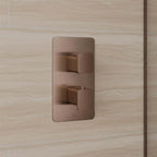 brushed bronze concealed shower valve