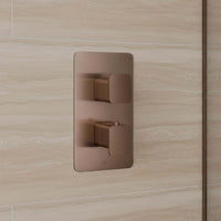 brushed bronze concealed shower valve