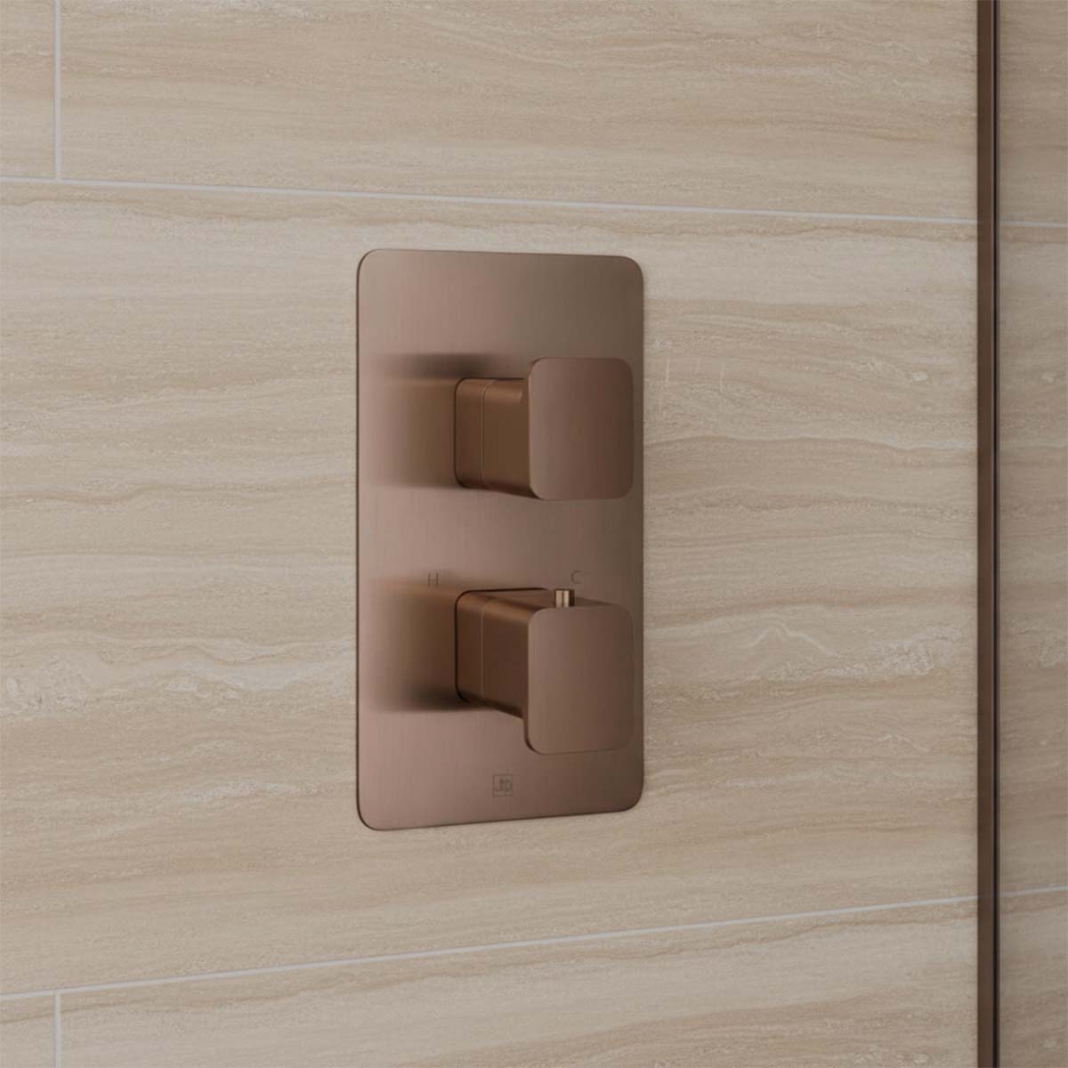 brushed bronze concealed shower valve