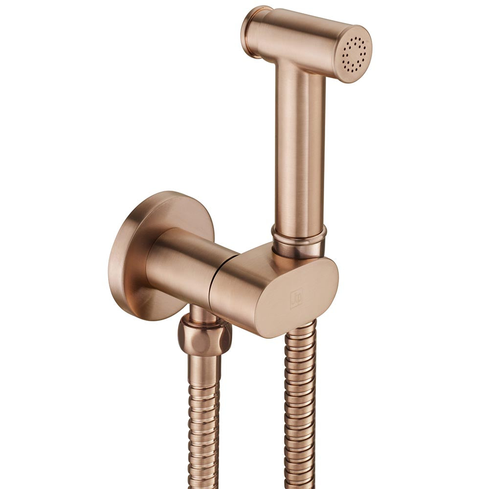 Brushed Bronze Douche Kit Bronze Bidet Spray With Safety Bracket brushed-bronze-douche-kit-bronze-bidet-spray-with-safety-bracket