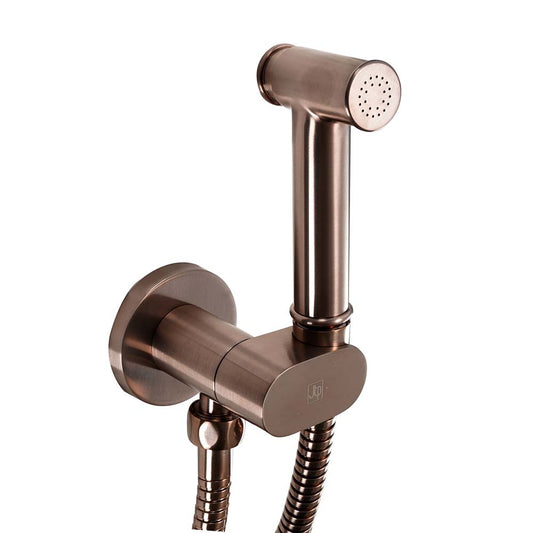 Round Brushed Bronze Douche Shower Spray Kit