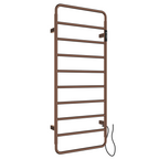 brushed bronze electric towel rail