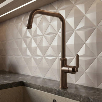 brushed bronze kitchen tap made of brass Main image