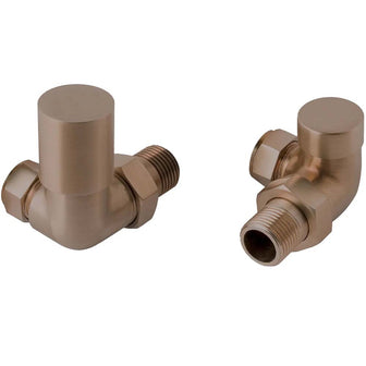 Bronze Corner Radiator Valves  Main image