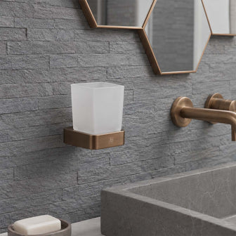 brushed bronze toothbrush holder Main image