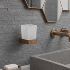  brushed bronze toothbrush holder