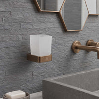  brushed bronze toothbrush holder