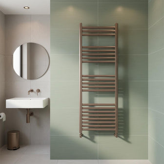brushed bronze towel radiator 1200 X 400mm Main image