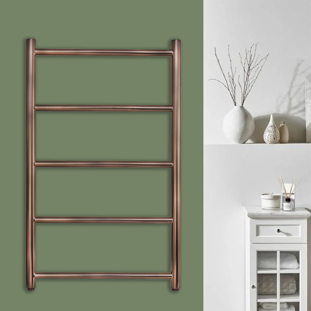 bronze heated towel rail