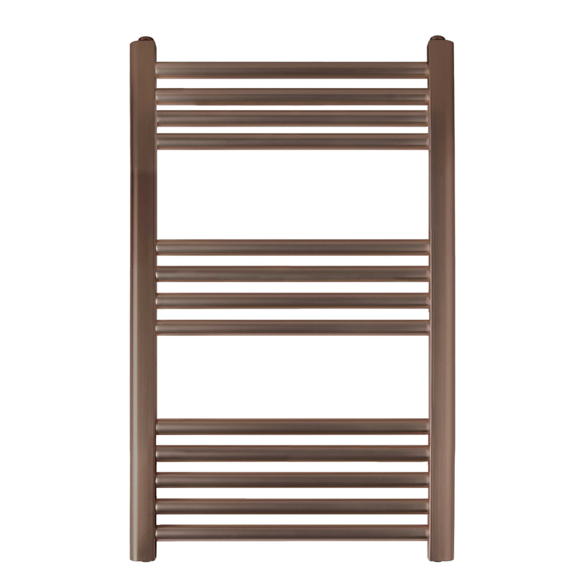 Brushed Bronze Towel Radiator Vertical 800mm x 500mm Dual Fuel Secondary image