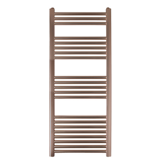 Brushed Bronze Steel Heated Towel Rail Radiator 1200mm x 500mm - Dual Fuel Secondary image