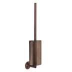 brushed bronze wall toilet brush holder
