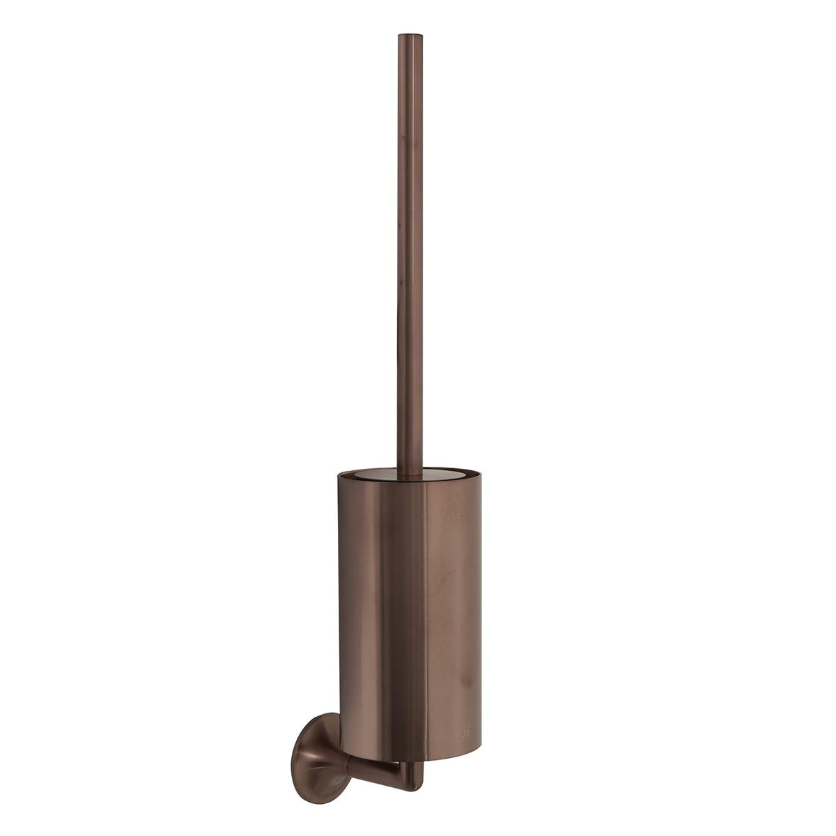 brushed bronze wall toilet brush holder