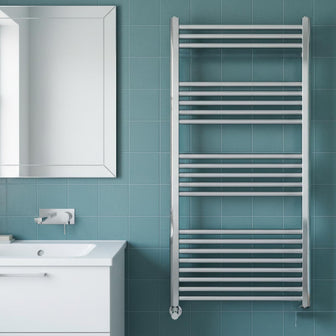 chrome Heated Towel Rail - 1200 X 600mm Main image