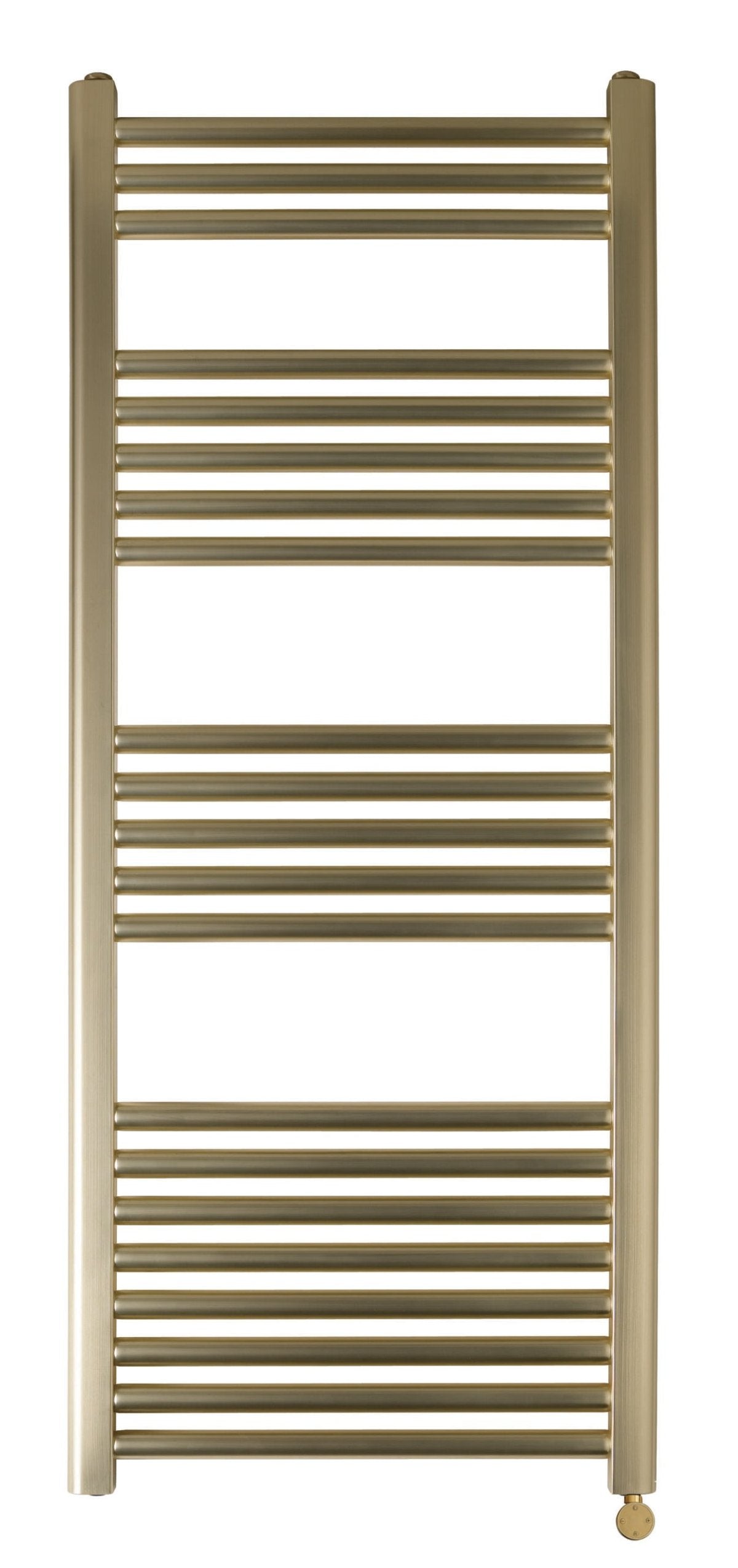 PrimeHeat Electric Heated Towel Rail Brushed Brass - 1200mm x 500mm Secondary image